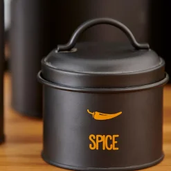 Tarros De Hierbas<CASA Vira Fiambrera Para Hierbas Negro