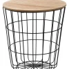 Mesas Auxiliares<CASA Wire Mesa Auxiliar Negro, Natural